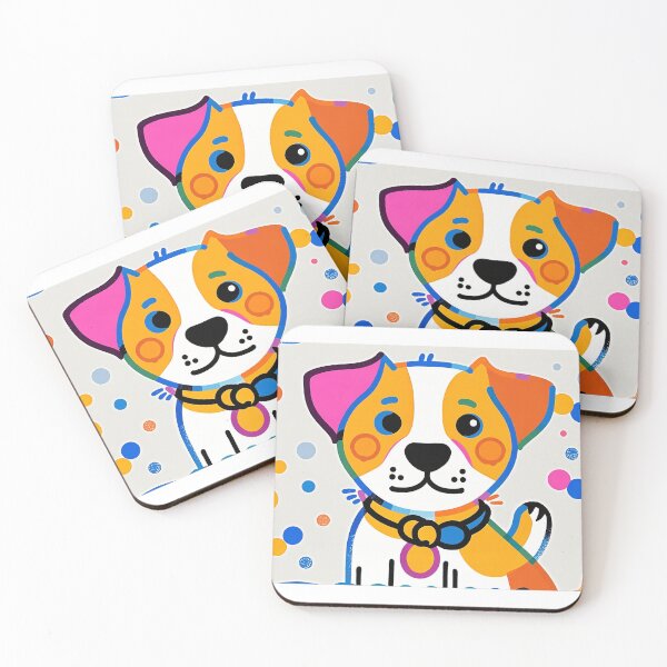 Item preview, minimalist design with this dopamine-infused cartoon Dog designed and sold by EasternArtistic.