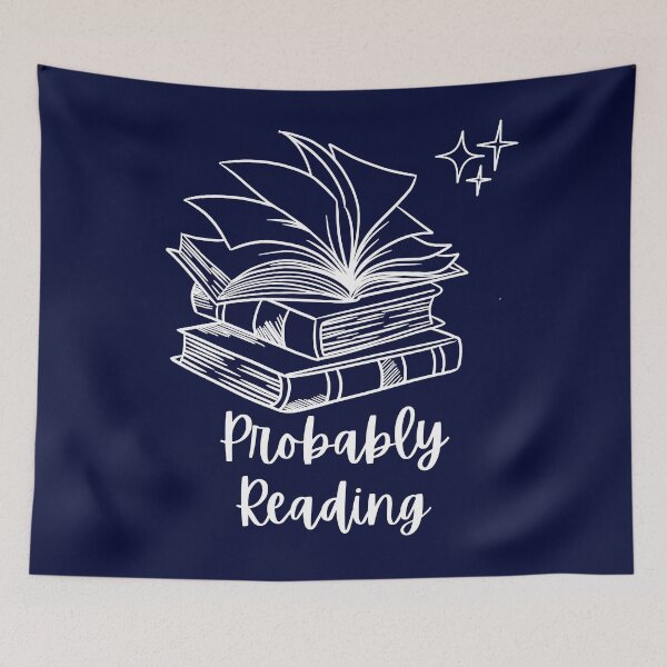 Item preview, Probably Reading Bookish Aesthetic Book Lover Book Stack designed and sold by BookishSerena.