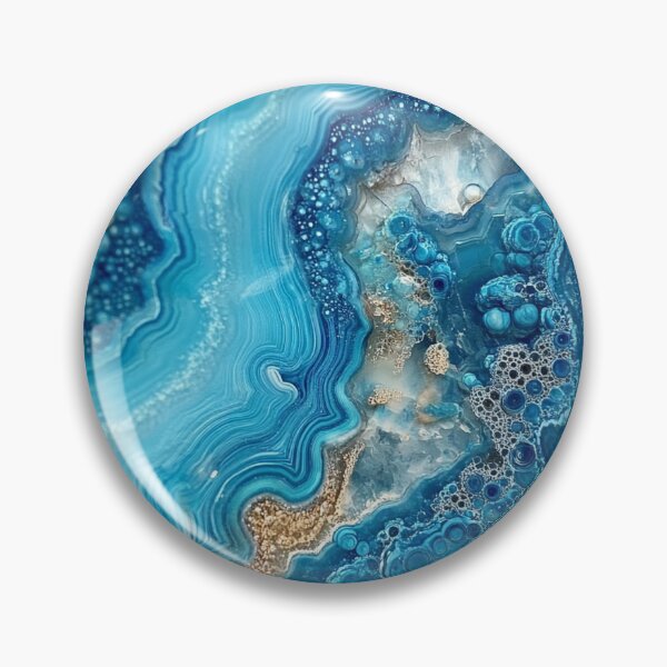 Item preview, Turquoise Crazy Lace Agate Fluid Pour designed and sold by gothart.