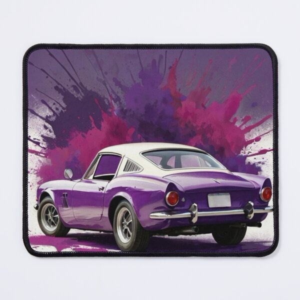 Item preview, Purple car with paint explosion background designed and sold by JohnChocolate.