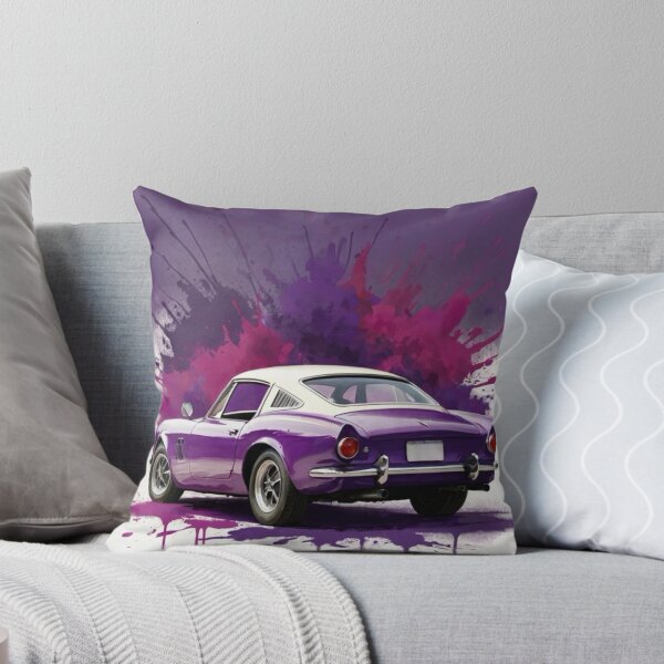 Item preview, Purple car with paint explosion background designed and sold by JohnChocolate.
