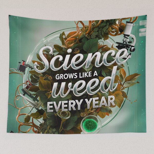 Item preview, Science Grows Like A Weed Every Year Funny Quote designed and sold by TheArtOfPat.