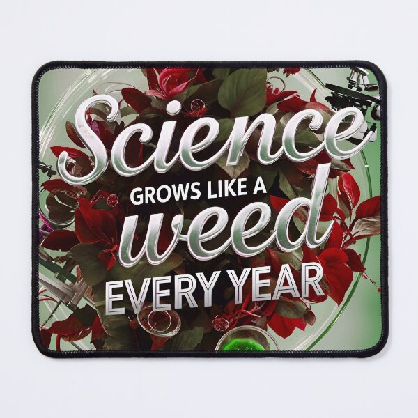 Item preview, Science Grows Like A Weed Every Year Funny Quote designed and sold by TheArtOfPat.