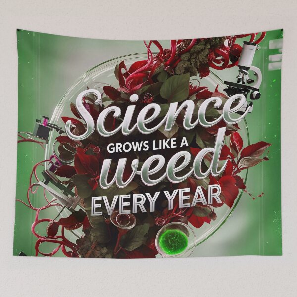 Item preview, Science Grows Like A Weed Every Year Funny Quote designed and sold by TheArtOfPat.
