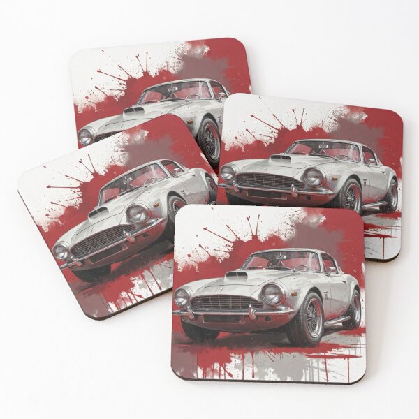 Item preview, Silver car with paint explosion background designed and sold by JohnChocolate.
