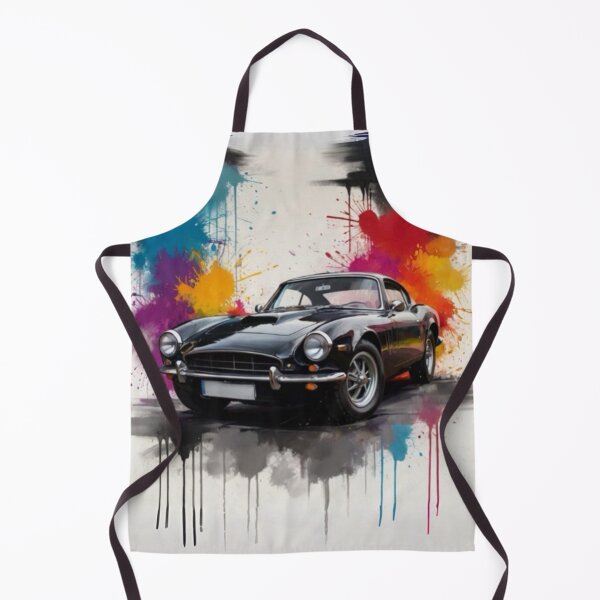 Item preview, Blak car with paint explosion background designed and sold by JohnChocolate.