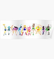 Watercolor Senshi Poster