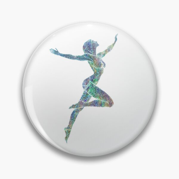Item preview, Abstract pointillism figure painting designed and sold by UmagineArts.