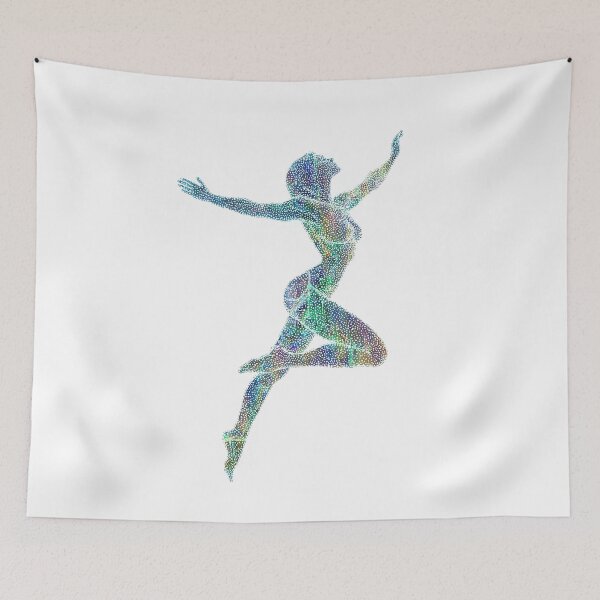 Item preview, Abstract pointillism figure painting designed and sold by UmagineArts.