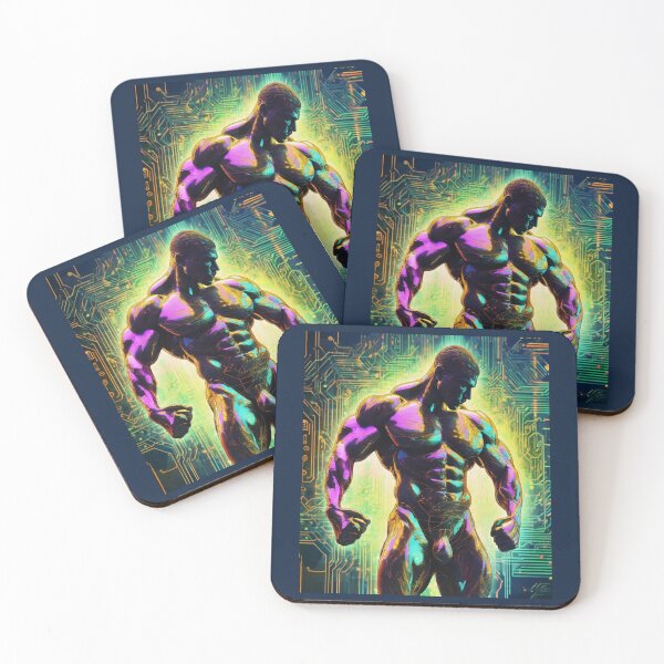 Item preview, "Techno-Muscle Fusion: Strength and Technology Unite" designed and sold by Artisticanvas.
