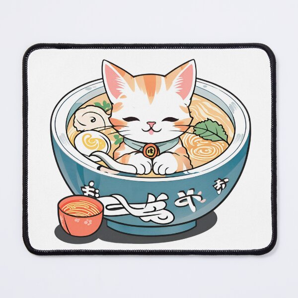 Item preview, Kawaii Ramen Cat designed and sold by NerdyNoveltees.
