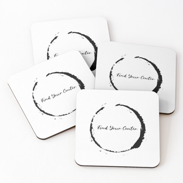 Item preview, Find Your Center Zen Circle Adult Meditation Black Version designed and sold by DigitalDumpling.