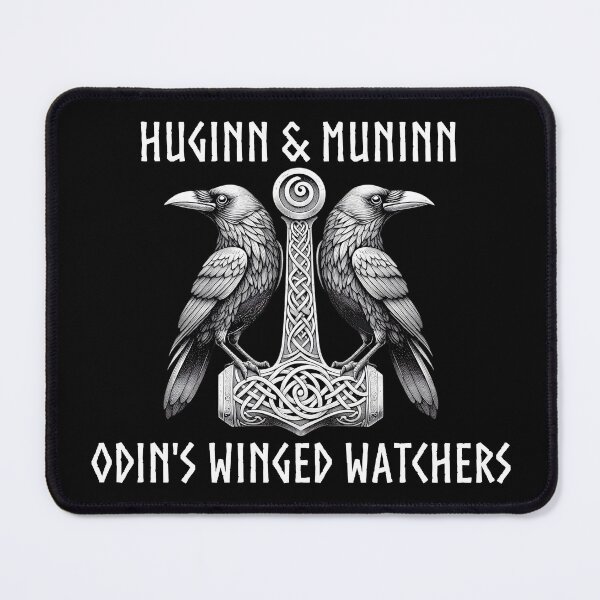 Item preview, Odin Ravens Huginn Muninn Norse Mythology designed and sold by HolidayT-Shirts.