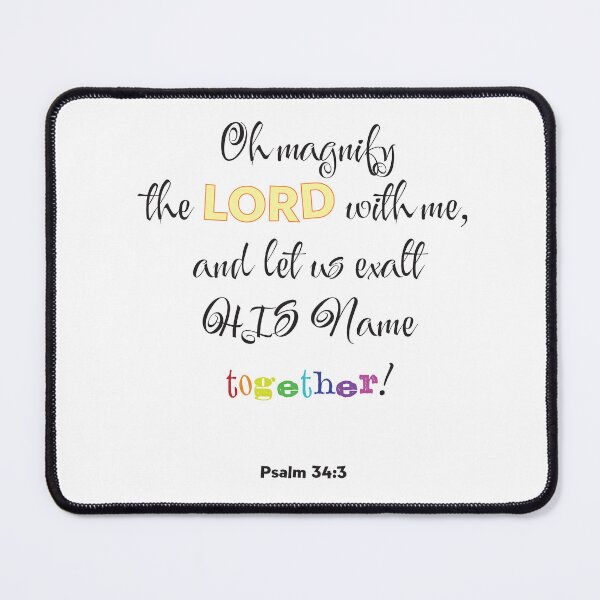 Item preview, Psalm 34:3 designed and sold by CreationzByPixi.