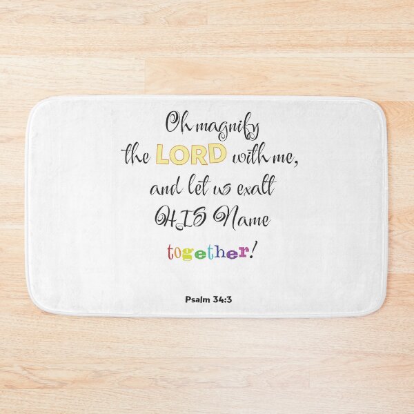 Item preview, Psalm 34:3 designed and sold by CreationzByPixi.