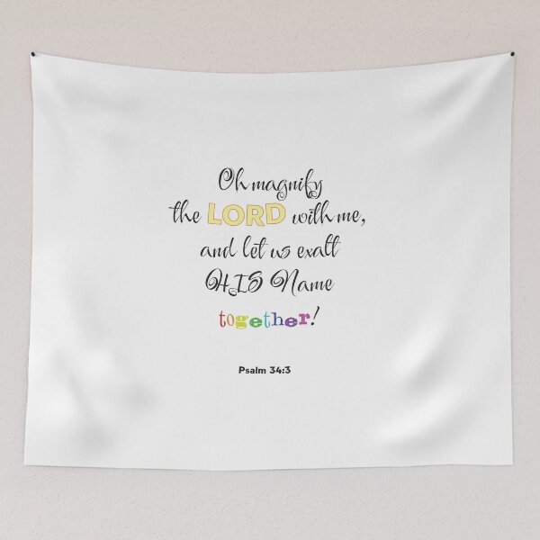 Item preview, Psalm 34:3 designed and sold by CreationzByPixi.