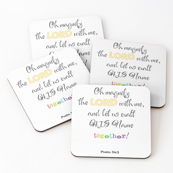 Item preview, Psalm 34:3 designed and sold by CreationzByPixi.