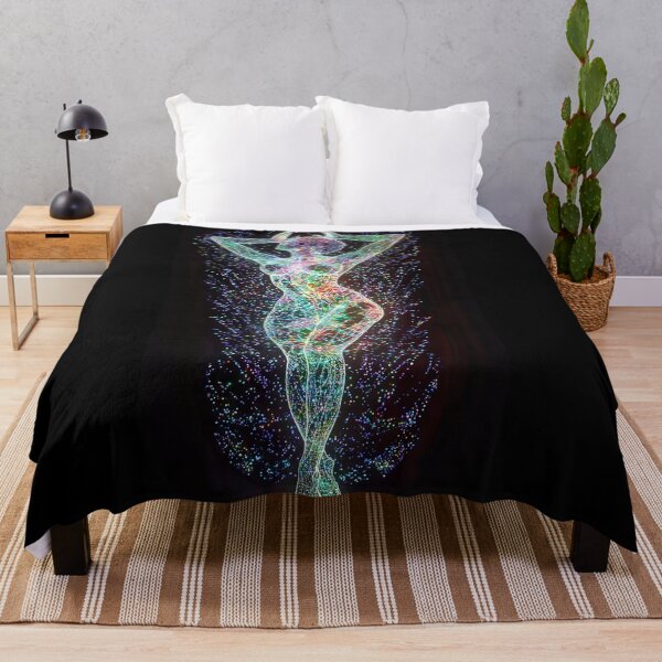 Item preview, Abstract pointillism figure painting - celestial dark background designed and sold by UmagineArts.