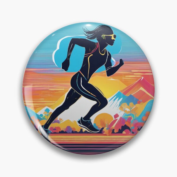 Item preview, Mujer de dibujos animados estilizada corriendo designed and sold by HighrockDesigns.
