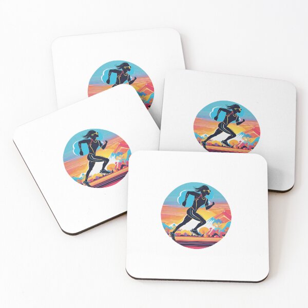 Item preview, Mujer de dibujos animados estilizada corriendo designed and sold by HighrockDesigns.