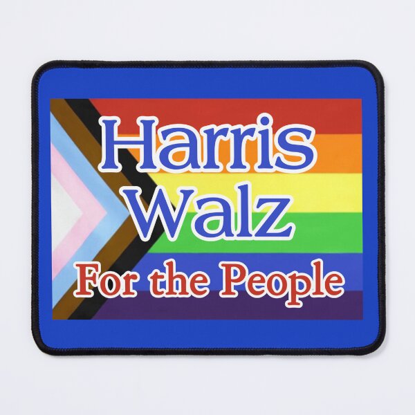 Item preview, Pride LGBTQ+ Harris Walz Campaign For the People designed and sold by MossyMaine.