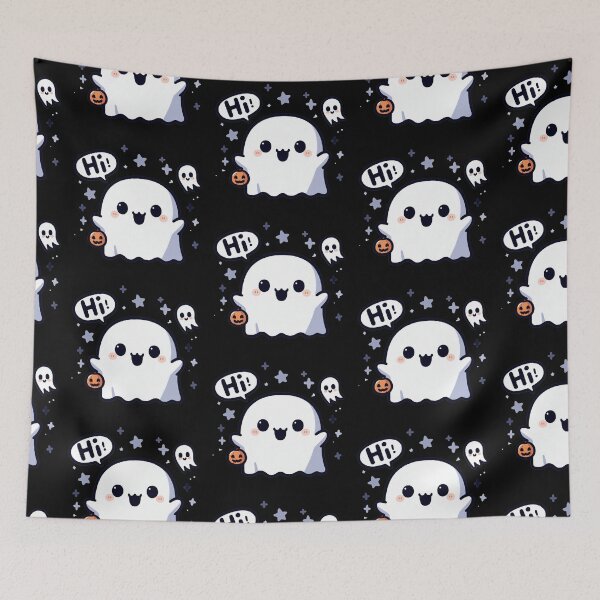 Item preview, Cheerful Ghost Greeting designed and sold by HAFIZ-DP.