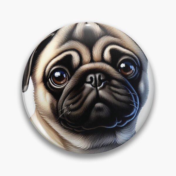 Item preview, Pug dog breed designed and sold by PaulaDigitalArt.