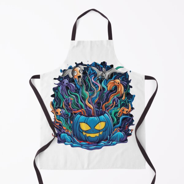 Item preview, blue pumpkin in halloween designed and sold by SabyDigitalArt.