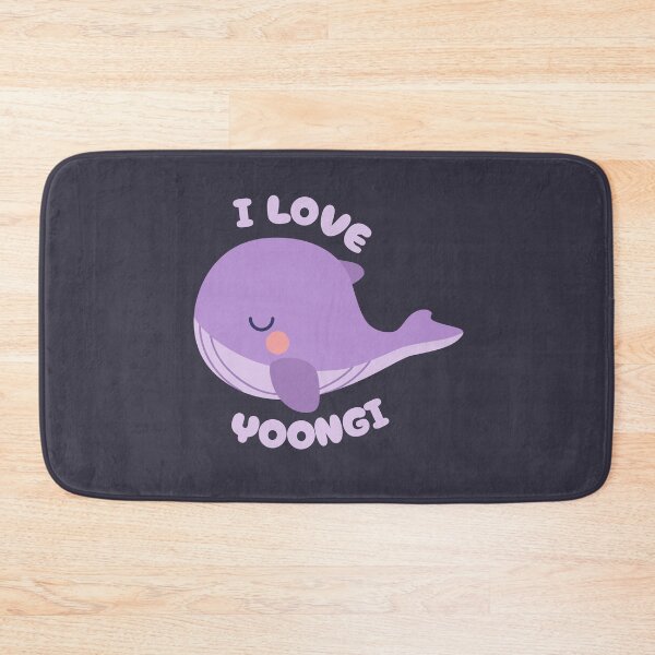 Item preview, BTS bangtan i love yoongi whale purple typography Morcaworks designed and sold by Morcawork.