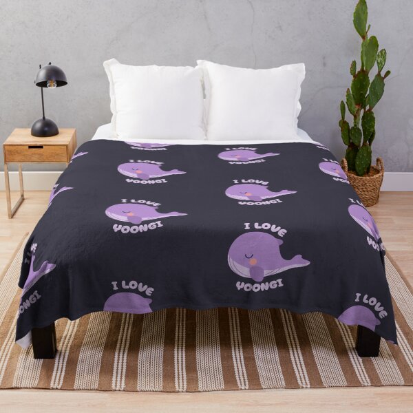 Item preview, BTS bangtan i love yoongi whale purple typography Morcaworks designed and sold by Morcawork.