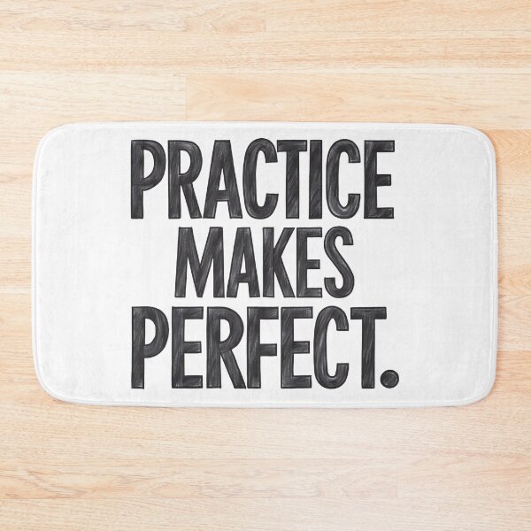 Item preview, Practice Makes Perfect Motivational Quote designed and sold by JoyfulDesigns9.