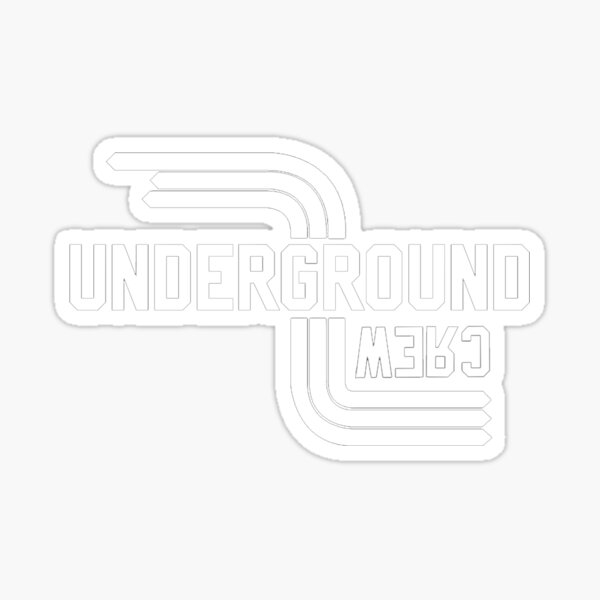 Item preview, Original Underground Crew Logo (white) designed and sold by Underground Dance Company.