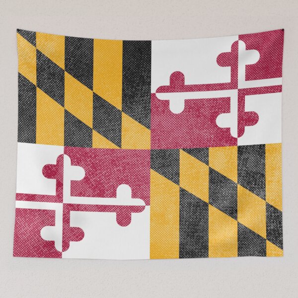 Item preview, Maryland Flag, Horizontal designed and sold by merlinmerchshop.