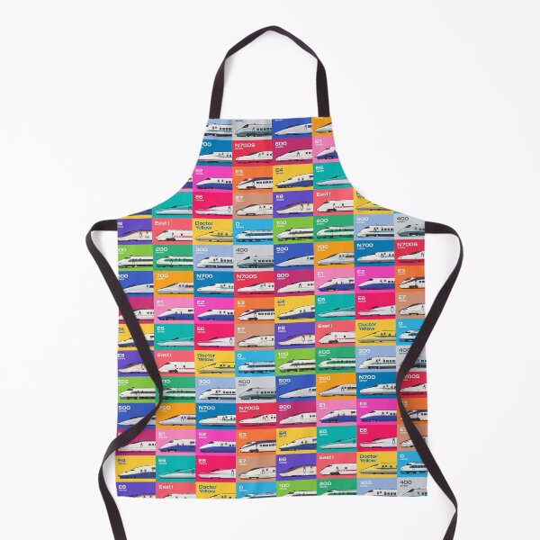 Item preview, Shinkansen Bullet Train Grid Pattern designed and sold by VoodooCircus.