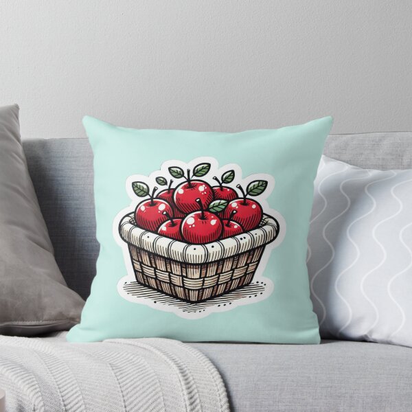 Item preview, Basket Of Fresh Fall Apples designed and sold by Bug-and-Dove.