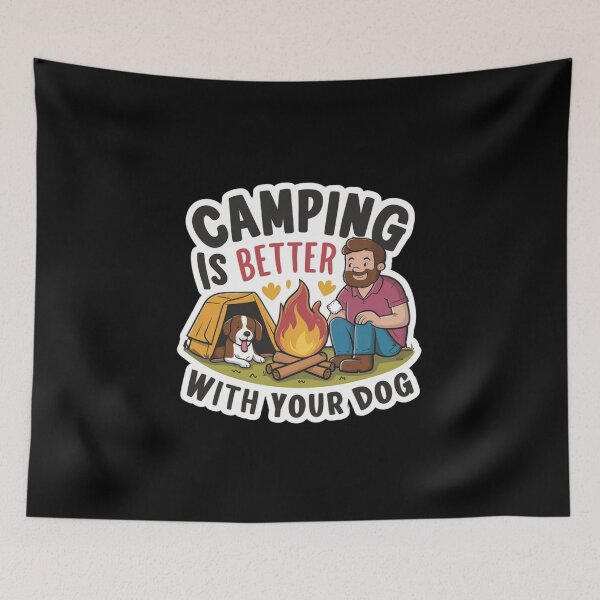Item preview, Camping is Best With Your Dog designed and sold by Peter Stawicki.