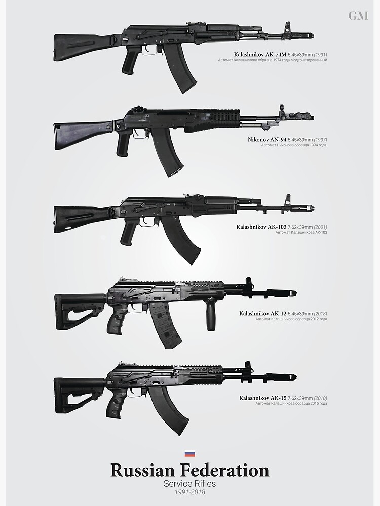 Discover Service Rifles of the Russian Federation Premium Matte Vertical Poster