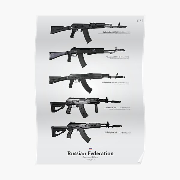 Service Rifles of the Russian Federation Poster
