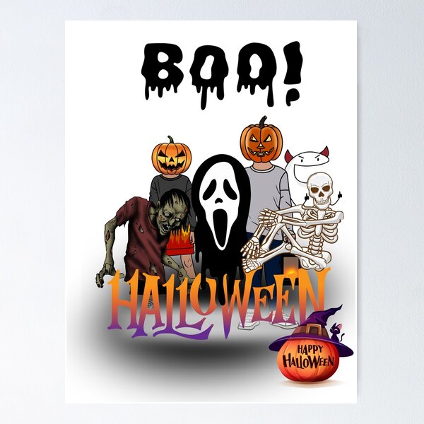 Item preview, HALLOWEEN 2024 PUMPKINS AND SKULLS designed and sold by AvrilDesigns06.