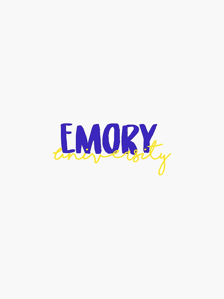 "emory university sticker" Sticker for Sale by ninardiz Redbubble