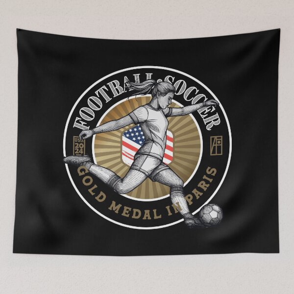 Item preview, 2024 - USA - FOOTBALL - SOCCER - GOLD MEDAL - PARIS - 1 designed and sold by ArtProjectShop.