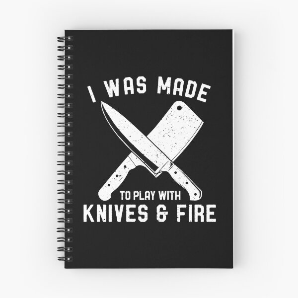 Item preview, I Was Made to Play With Knives & Fire - Chef Gift designed and sold by crenaviolena.