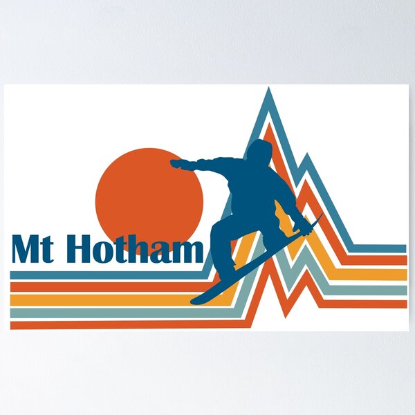 Item preview, Vintage Summit: retro snow boarder at work, Mount Hotham designed and sold by rillak.