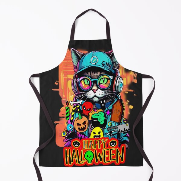 Item preview, Festive Feline: A Hip Cat’s Halloween Celebration designed and sold by Thaivi Design.