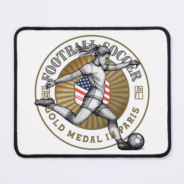Item preview, 2024 - USA - FOOTBALL - SOCCER - GOLD MEDAL - PARIS - 2 designed and sold by ArtProjectShop.