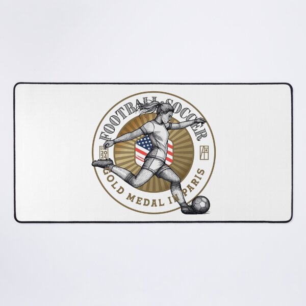 Item preview, 2024 - USA - FOOTBALL - SOCCER - GOLD MEDAL - PARIS - 2 designed and sold by ArtProjectShop.
