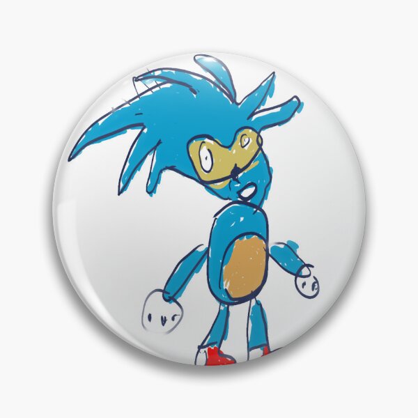 Item preview, poorly drawn sanic  designed and sold by artsy-Eden.