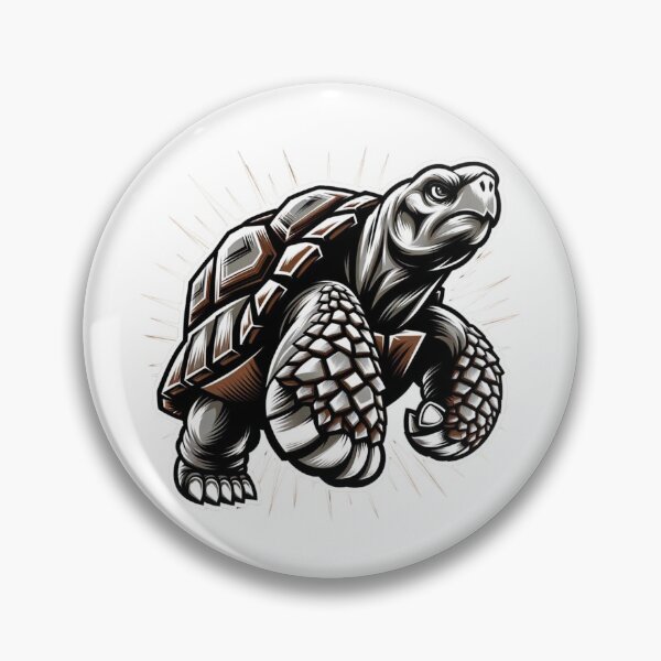 Artikelvorschau, Wilde Sulcata-Schildkröte - Mutige Cartoon-Kunst entworfen und verkauft von takeng07.