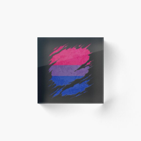 Item preview, Bisexual Pride Flag Ripped Reveal designed and sold by Patrick Hiller.