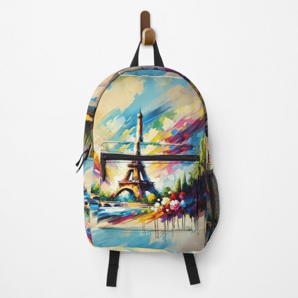 Item preview, Paris in Colors: Vibrant Eiffel Tower Painting designed and sold by The-DrawingLab.